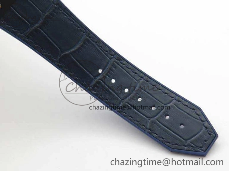 Classic Fusion 45mm DLC SRF Best Edition Blue Dial On Gummy Strap A2892