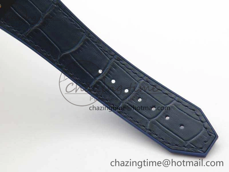 Classic Fusion 45mm DLC SRF Best Edition Blue Dial On Gummy Strap A2892
