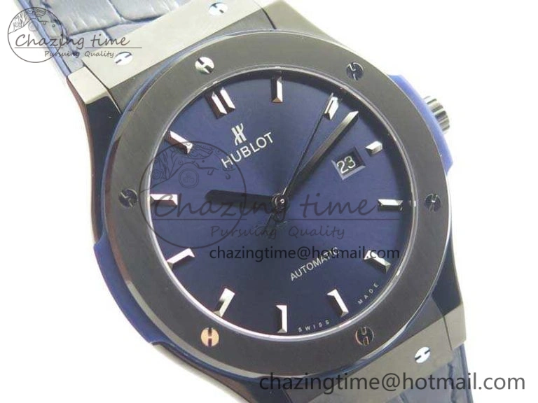 Classic Fusion 45mm DLC SRF Best Edition Blue Dial On Gummy Strap A2892