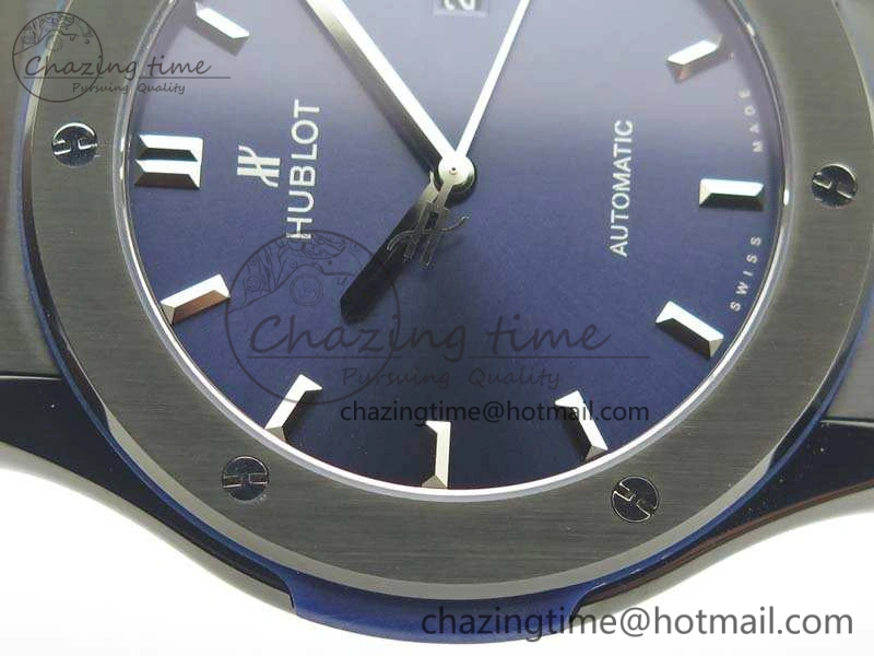 Classic Fusion 45mm DLC SRF Best Edition Blue Dial On Gummy Strap A2892