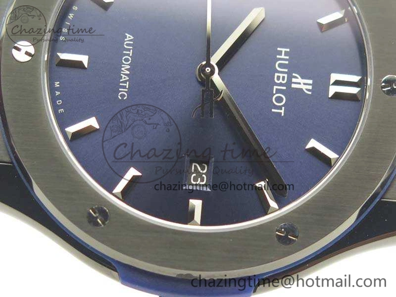 Classic Fusion 45mm DLC SRF Best Edition Blue Dial On Gummy Strap A2892