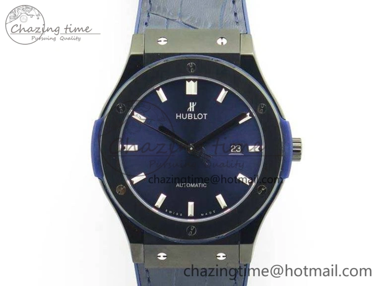 Classic Fusion 45mm DLC SRF Best Edition Blue Dial On Gummy Strap A2892