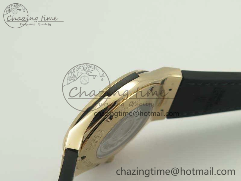 Classic Fusion 45mm RG Berluti Scritto SRF Best Edition Black Leather Dial On Gummy Strap A2892 V2