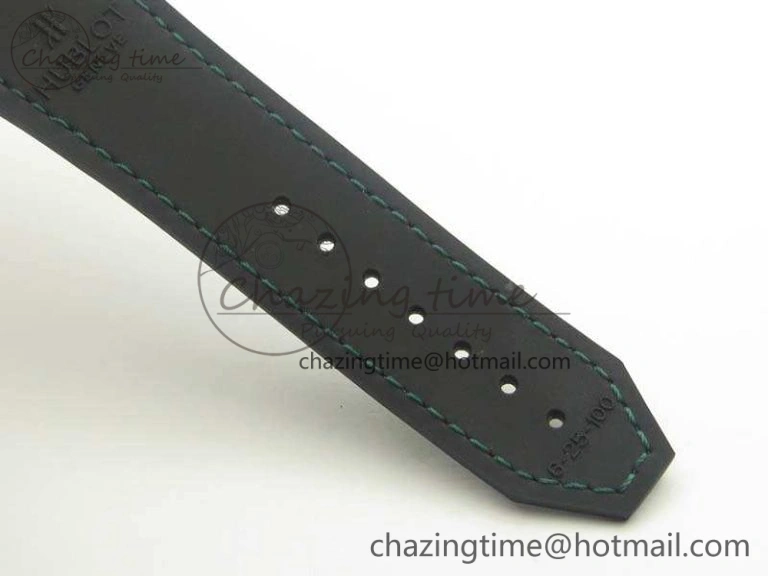 Classic Fusion 45mm RG Berluti Scritto SRF Best Edition Black Leather Dial On Gummy Strap A2892 V2
