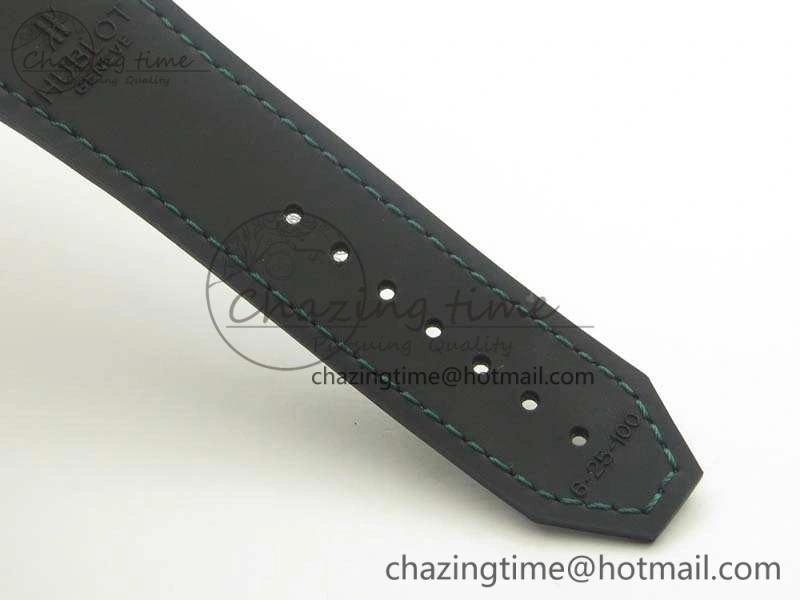 Classic Fusion 45mm RG Berluti Scritto SRF Best Edition Black Leather Dial On Gummy Strap A2892 V2