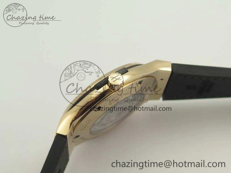 Classic Fusion 45mm RG Berluti Scritto SRF Best Edition Brown Leather Dial On Gummy Strap A2892 V2