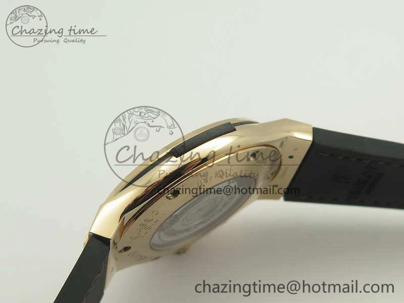 Classic Fusion 45mm RG Berluti Scritto SRF Best Edition Brown Leather Dial On Gummy Strap A2892 V2