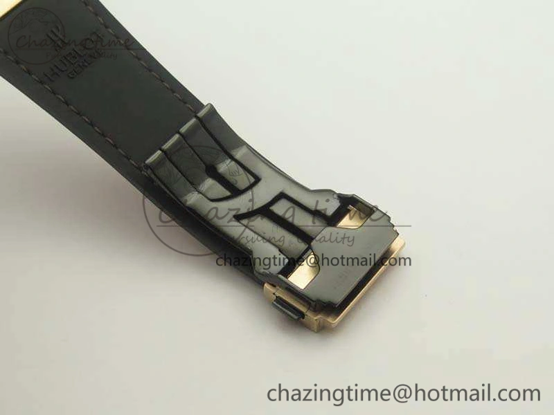 Classic Fusion 45mm RG Berluti Scritto SRF Best Edition Brown Leather Dial On Gummy Strap A2892 V2