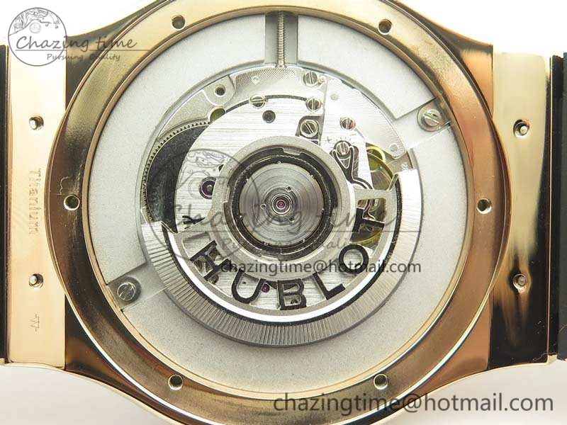 Classic Fusion 45mm RG Berluti Scritto SRF Best Edition Brown Leather Dial On Gummy Strap A2892 V2