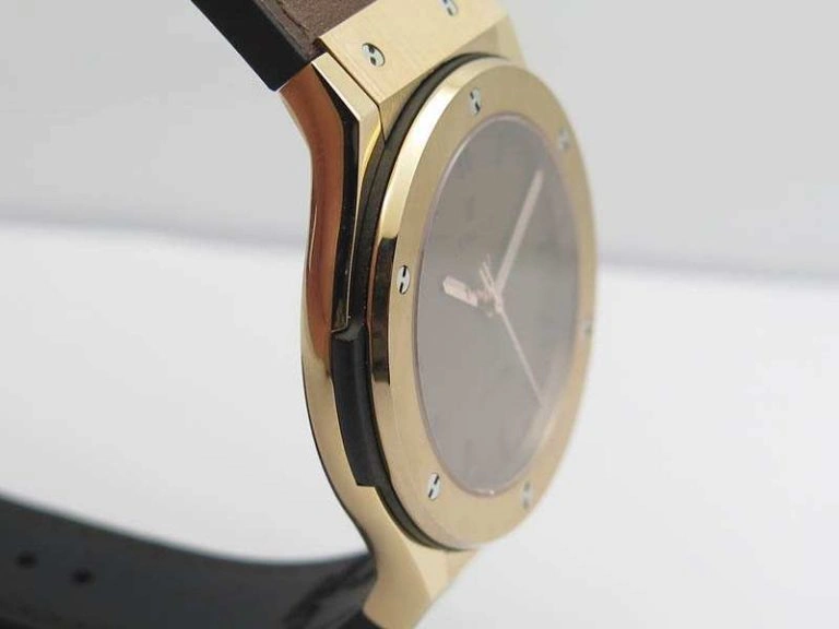 Classic Fusion 45mm RG Berluti Scritto SRF Best Edition Brown Leather Dial On Gummy Strap A2892
