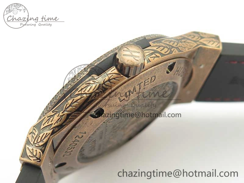 Classic Fusion 45mm RG Engravings Case SRF Best Edition Red Dial On Red Gummy Strap A2892 (Free Box)