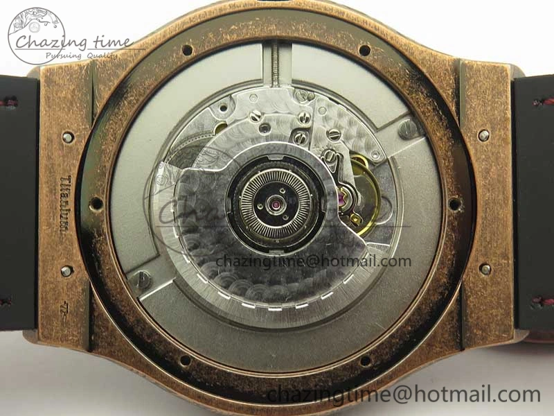 Classic Fusion 45mm RG Engravings Case SRF Best Edition Red Dial On Red Gummy Strap A2892 (Free Box)