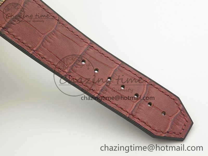 Classic Fusion 45mm RG Engravings Case SRF Best Edition Red Dial On Red Gummy Strap A2892 (Free Box)