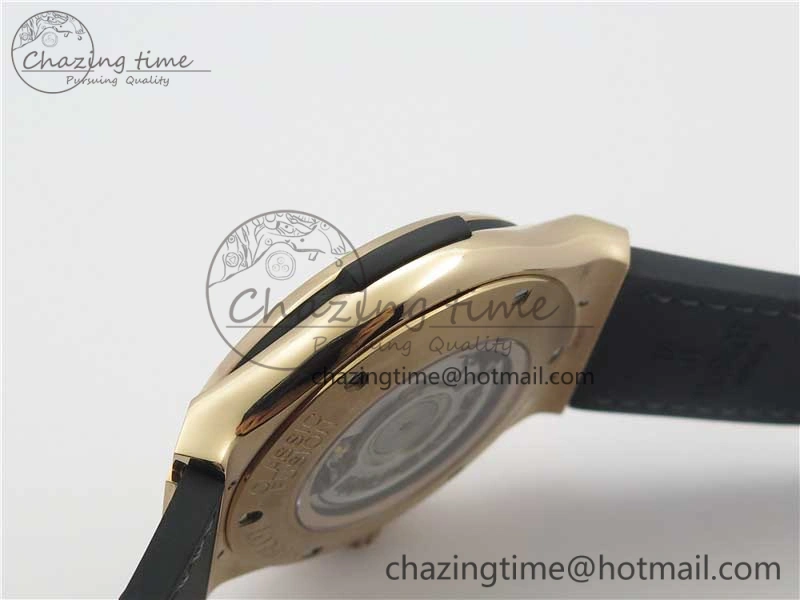 Classic Fusion 45mm RG WWF 1:1 Best Edition Black Dial on Black Gummy Strap A2892
