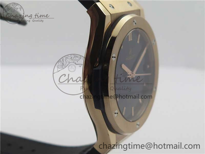 Classic Fusion 45mm RG WWF 1:1 Best Edition Blue Dial on Blue Gummy Strap A2892