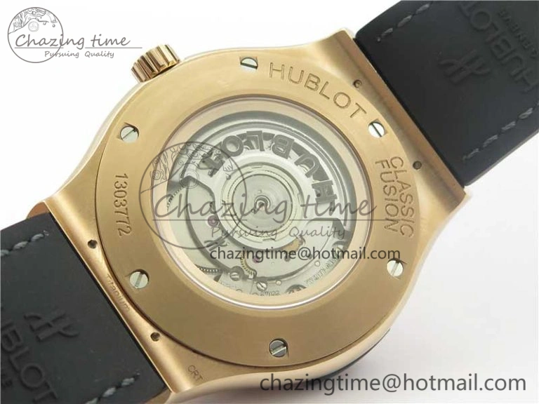 Classic Fusion 45mm RG WWF 1:1 Best Edition Gray Dial on Gray Gummy Strap A2892