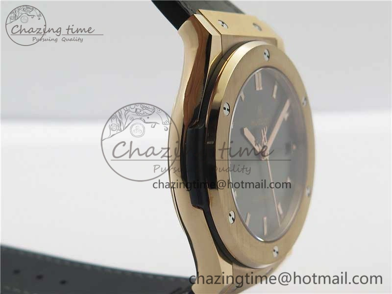 Classic Fusion 45mm RG WWF 1:1 Best Edition Gray Dial on Gray Gummy Strap A2892