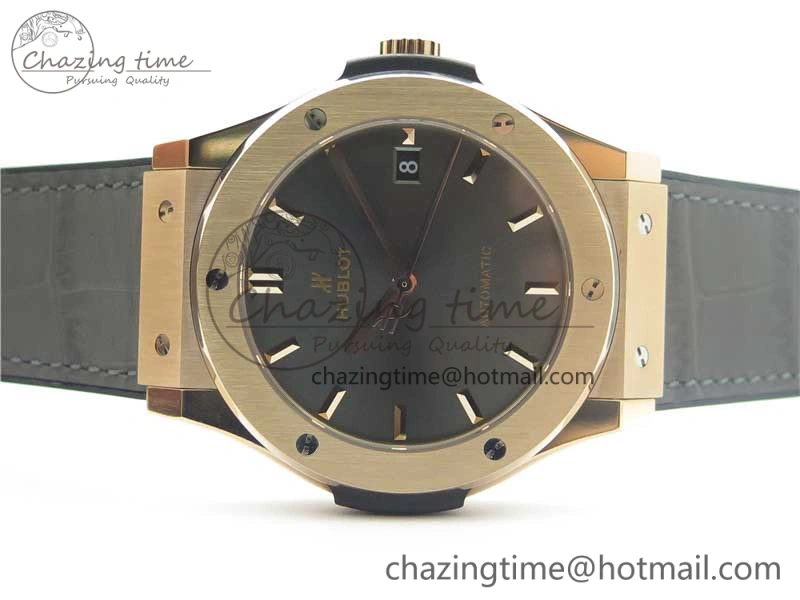 Classic Fusion 45mm RG WWF 1:1 Best Edition Gray Dial on Gray Gummy Strap A2892