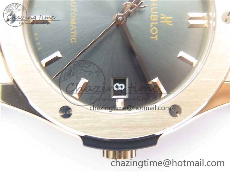 Classic Fusion 45mm RG WWF 1:1 Best Edition Gray Dial on Gray Gummy Strap A2892
