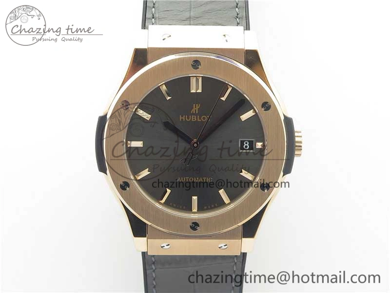 Classic Fusion 45mm RG WWF 1:1 Best Edition Gray Dial on Gray Gummy Strap A2892