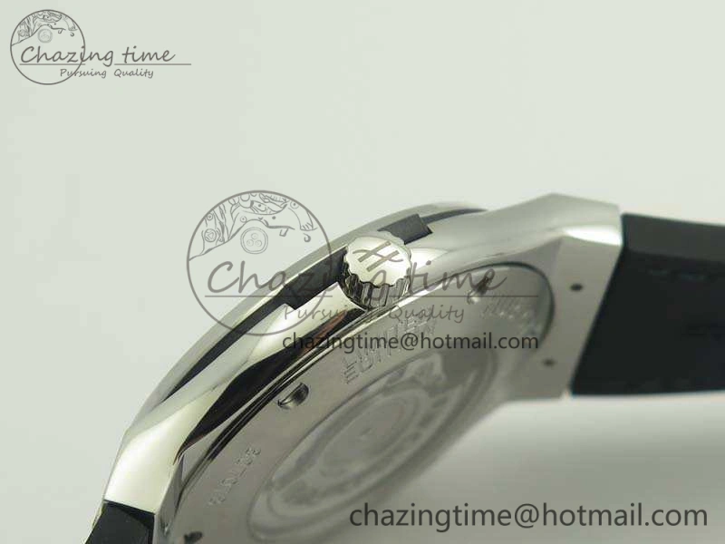 Classic Fusion 45mm SS Berluti Scritto SRF Best Edition Black Leather Dial On Gummy Strap A2892 V2