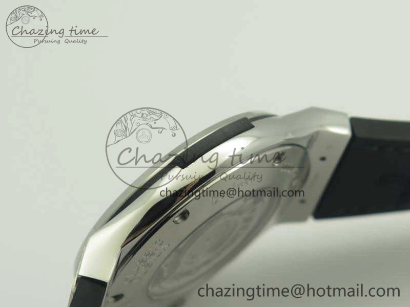 Classic Fusion 45mm SS Berluti Scritto SRF Best Edition Black Leather Dial On Gummy Strap A2892 V2