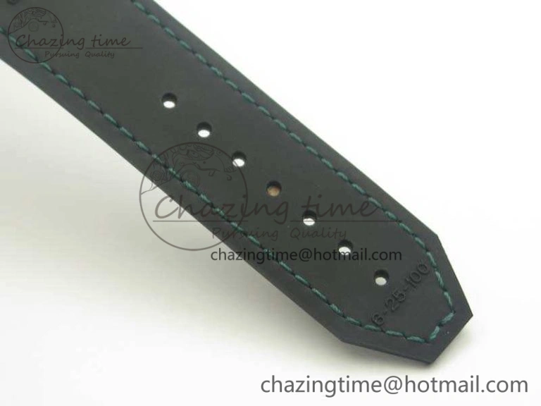 Classic Fusion 45mm SS Berluti Scritto SRF Best Edition Black Leather Dial On Gummy Strap A2892 V2