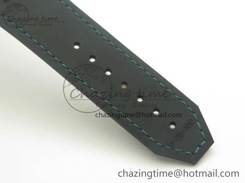 Classic Fusion 45mm SS Berluti Scritto SRF Best Edition Black Leather Dial On Gummy Strap A2892 V2