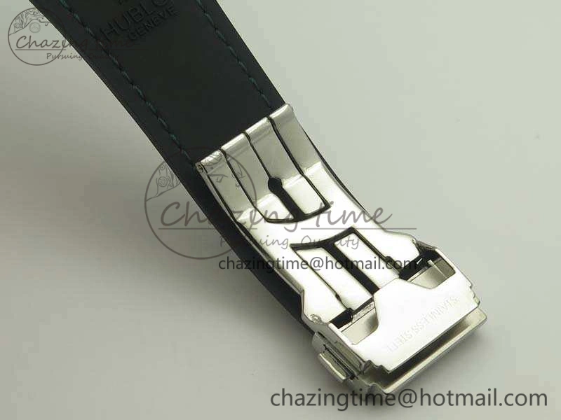 Classic Fusion 45mm SS Berluti Scritto SRF Best Edition Black Leather Dial On Gummy Strap A2892 V2