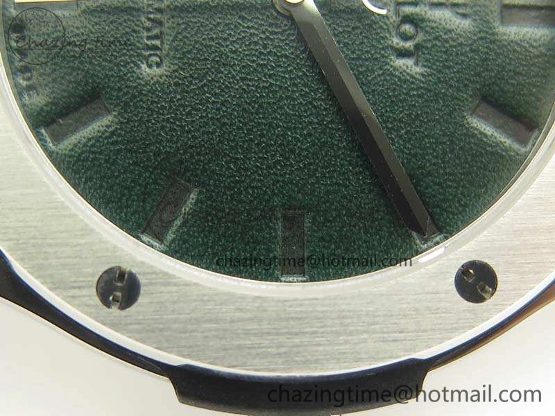 Classic Fusion 45mm SS Berluti Scritto SRF Best Edition Black Leather Dial On Gummy Strap A2892 V2