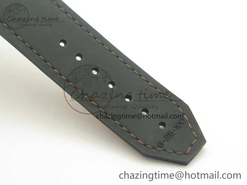 Classic Fusion 45mm SS Berluti Scritto SRF Best Edition Brown Leather Dial On Gummy Strap A2892 V2