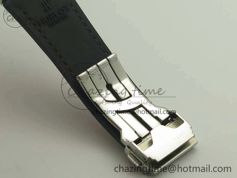 Classic Fusion 45mm SS Berluti Scritto SRF Best Edition Brown Leather Dial On Gummy Strap A2892 V2
