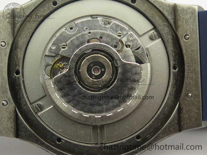 Classic Fusion 45mm SS Engravings Case SRF Best Edition Blue Dial On Blue Gummy Strap A2892 (Free Box)