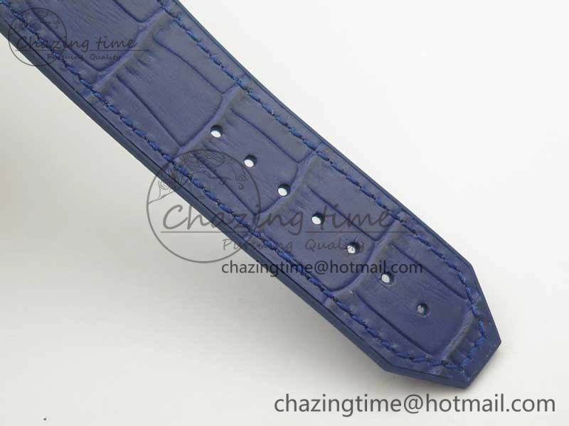 Classic Fusion 45mm SS Engravings Case SRF Best Edition Blue Dial On Blue Gummy Strap A2892 (Free Box)