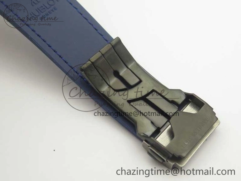 Classic Fusion 45mm SS Engravings Case SRF Best Edition Blue Dial On Blue Gummy Strap A2892 (Free Box)