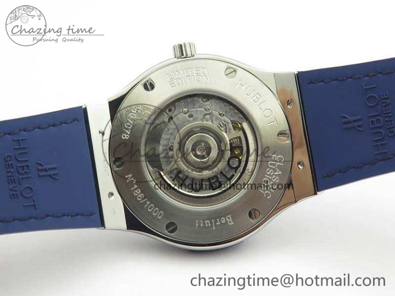 Classic Fusion 45mm SS SRF Best Edition Blue Dial On Gummy Strap A2892