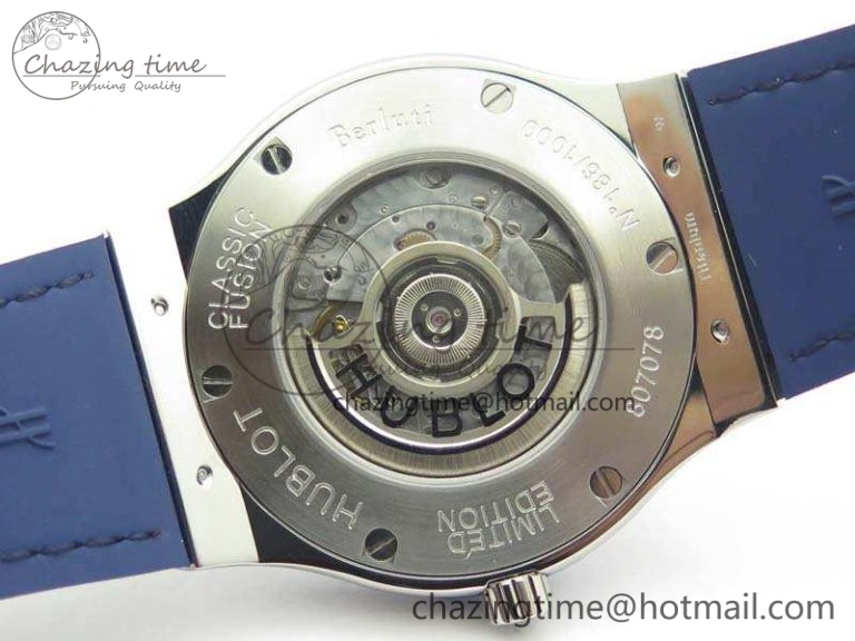 Classic Fusion 45mm SS SRF Best Edition Blue Dial On Gummy Strap A2892