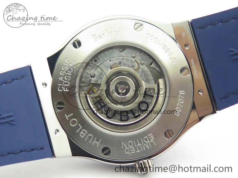 Classic Fusion 45mm SS SRF Best Edition Blue Dial On Gummy Strap A2892