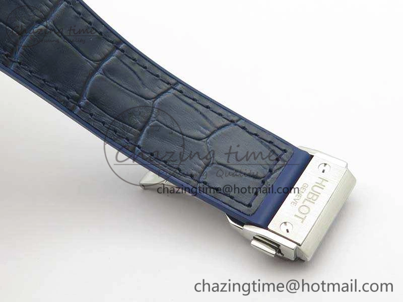 Classic Fusion 45mm SS SRF Best Edition Blue Dial On Gummy Strap A2892