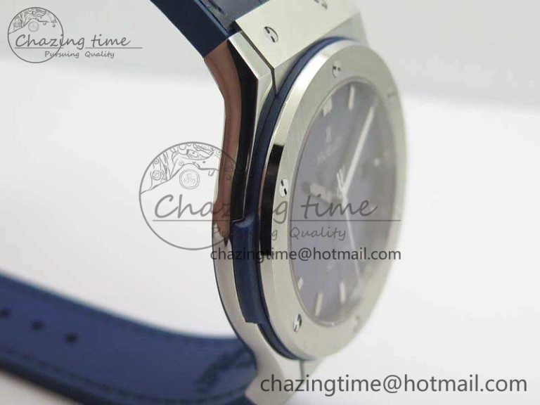 Classic Fusion 45mm SS SRF Best Edition Blue Dial On Gummy Strap A2892