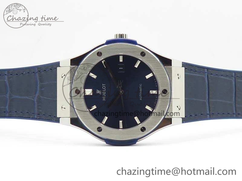Classic Fusion 45mm SS SRF Best Edition Blue Dial On Gummy Strap A2892