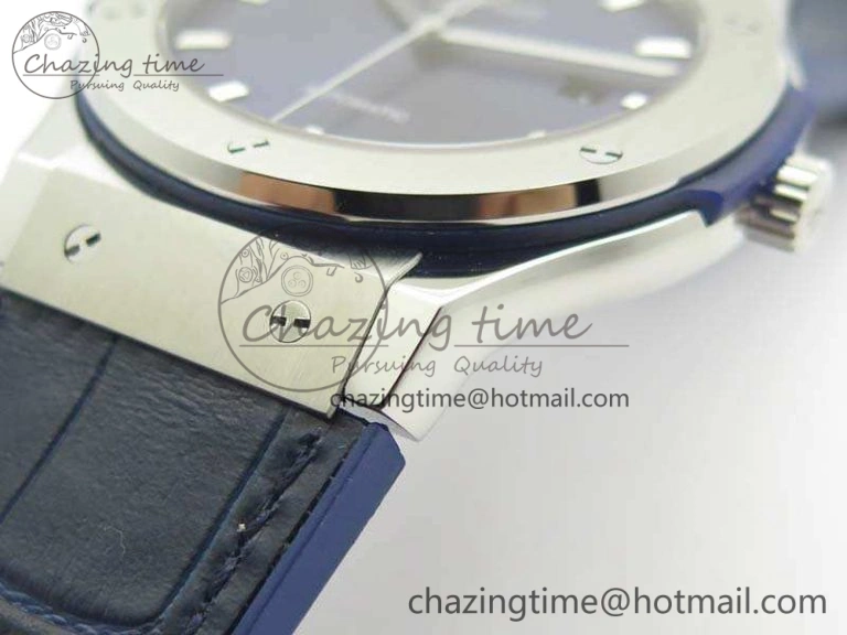 Classic Fusion 45mm SS SRF Best Edition Blue Dial On Gummy Strap A2892