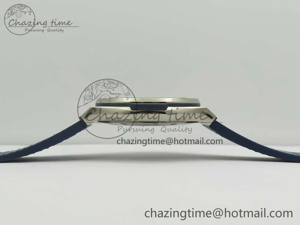 Classic Fusion 45mm Titanium WWF 1:1 V2 Best Edition Blue Dial On Blue Gummy Strap Asian HB1112