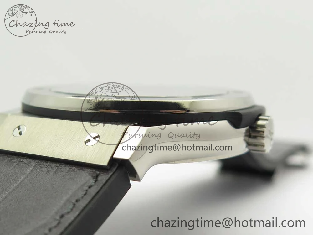 Classic Fusion 45mm Titanium WWF 1:1 V2 Best Edition Gray Dial On Gray Gummy Strap Asian HB1112
