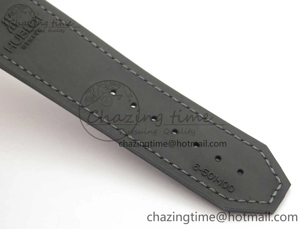Classic Fusion 45mm Titanium WWF 1:1 V2 Best Edition Gray Dial On Gray Gummy Strap Asian HB1112