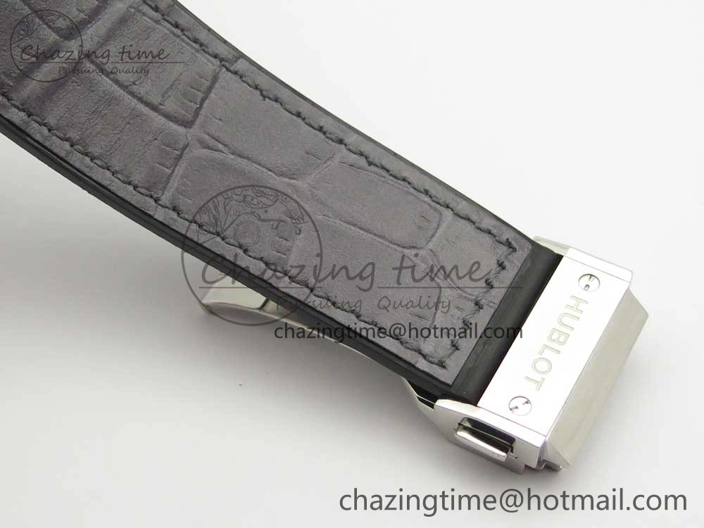 Classic Fusion 45mm Titanium WWF 1:1 V2 Best Edition Gray Dial On Gray Gummy Strap Asian HB1112