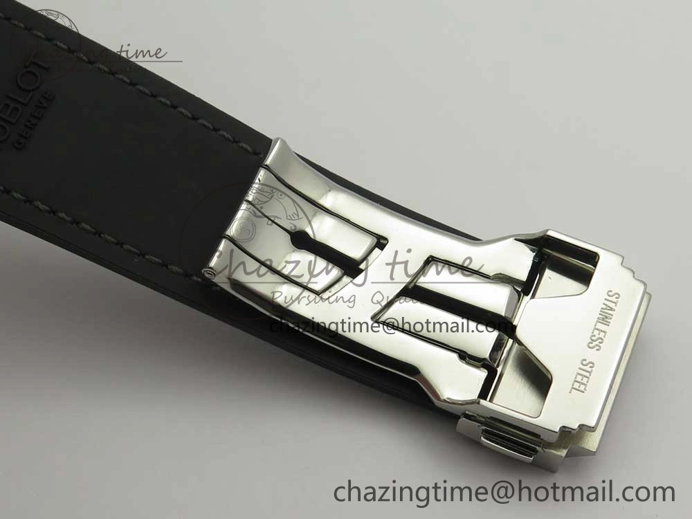 Classic Fusion 45mm Titanium WWF 1:1 V2 Best Edition Gray Dial On Gray Gummy Strap Asian HB1112