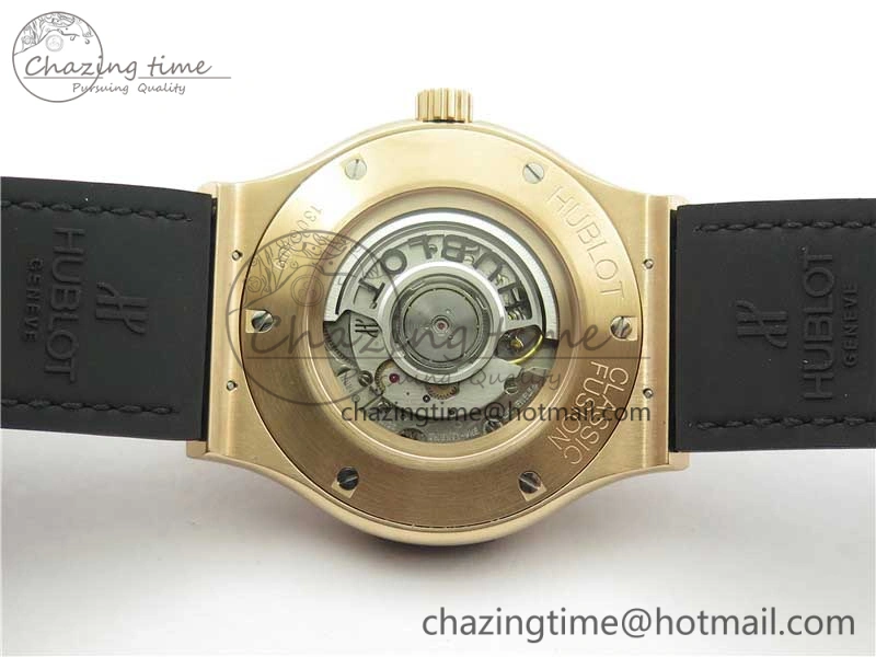 Classic Fusion Automatic  RG Diamonds Case WWF Best Edition Diamonds Paved Dial on Black Gummy Strap HB1112