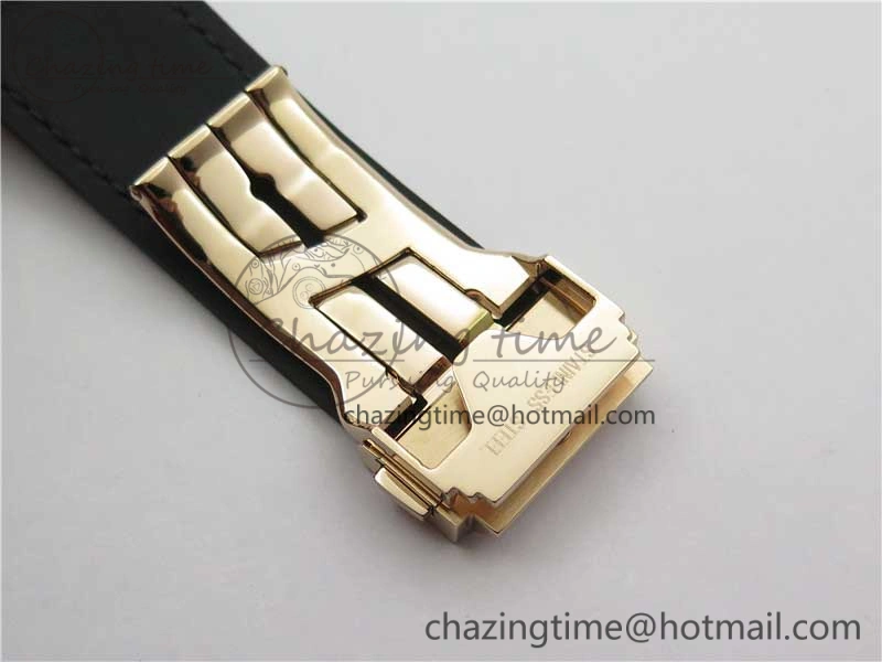 Classic Fusion Automatic  RG Diamonds Case WWF Best Edition Diamonds Paved Dial on Black Gummy Strap HB1112