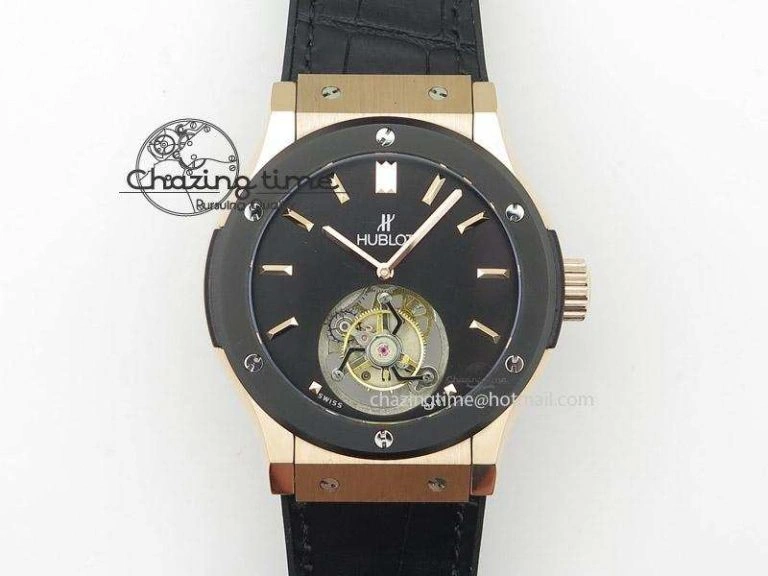 Classic Fusion Automatic  RG Diamonds Case WWF Best Edition Diamonds Paved Dial on Black Gummy Strap HB1112